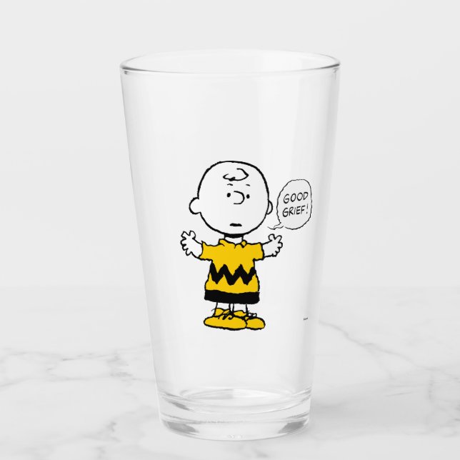 Copo De Pint Amendoins | Bom luto Charlie Brown (Frente)