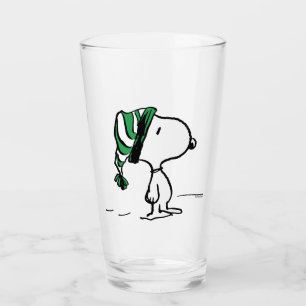 Copo De Pint Amendoins   Boné de Neve Verde Snoopy