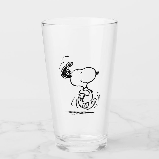 Copo De Pint Amendoins | Dança Feliz Snoopy (Frente)