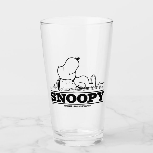 Copo De Pint Amendoins | Descanso de Snoopy (Frente)