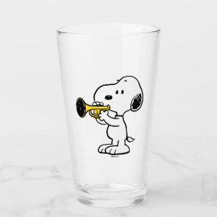 Copo De Pint Amendoins Jogador de Trompete Snoopy