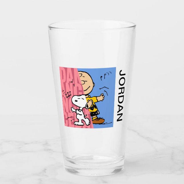 Copo De Pint Amendoins | Snoopy & Charlie Brown Half & Half Dan (Frente)