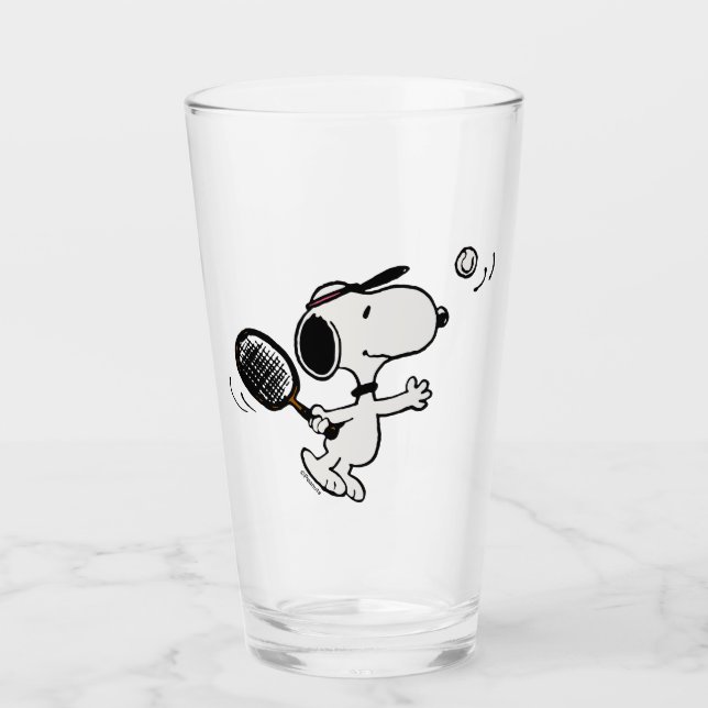 Copo De Pint Amendoins | Snoopy Plays Tênis (Frente)