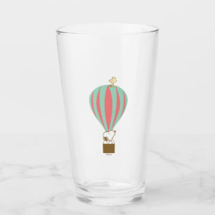 Copo De Pint Amendoins Snoopy & Woodstock Balão de Ar Quente