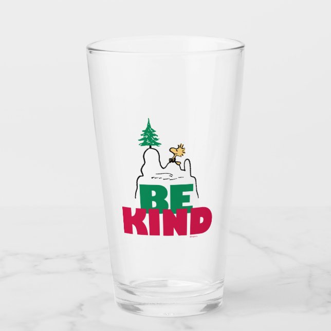 Copo De Pint Amendoins | Snoopy & Woodstock Be Kind (Frente)