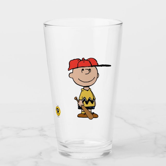 Copo De Pint Amendoins | Sorriso Charlie Brown Baseball (Frente)