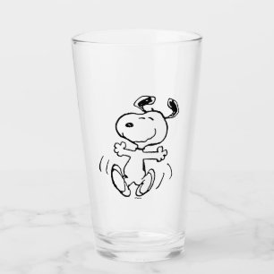 Copo De Pint Amendoins   Uma dança feliz snoopy