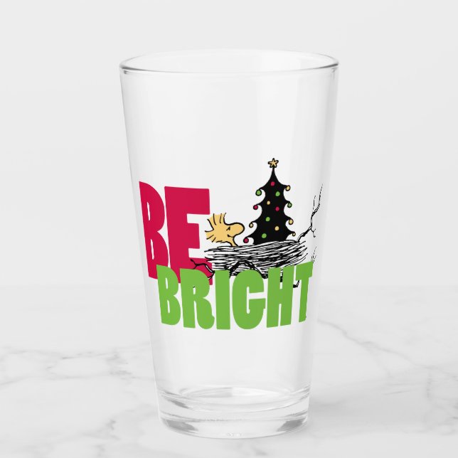 Copo De Pint Amendoins | Woodstock Christmas Be Bright (Frente)