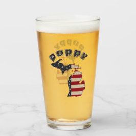 Copo De Pint Americana Michigan Poppy Personalize