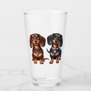 Copo De Pint Amigos bonitos de dachshund