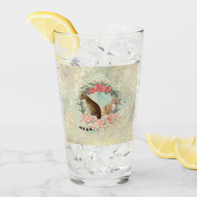 Copo De Pint Amigos de Loki: Gatos de Mika e Chidori Bengala (Gelo frontal)