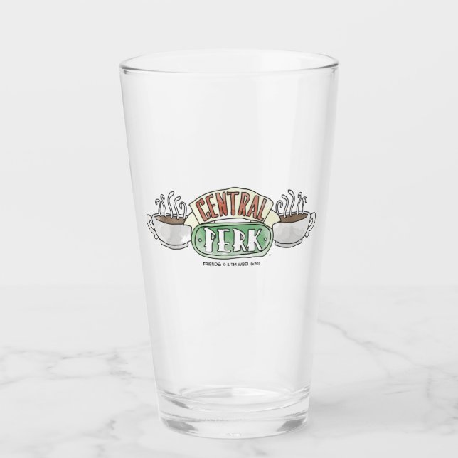 Copo De Pint AMIGOS™ | Logotipo de Aquarela Central Perk (Frente)