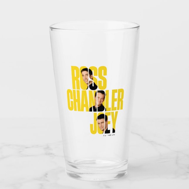 Copo De Pint AMIGOS™ | Ross, Chandler e Joey (Frente)