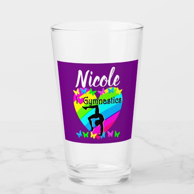 COPO DE PINT AMO A DESIGN DE GINÁSTICA. (Frente)