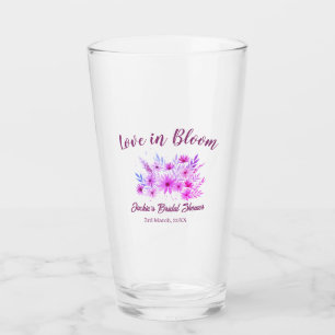 Copo De Pint amor boho cor-de-rosa em flor nome chá de noiva re