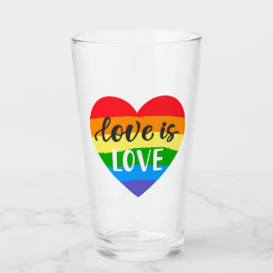 Copo De Pint Amor é Coração Arco-Íris