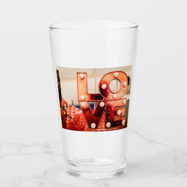 Copo De Pint AMOR (Grande Letra Vermelha) (Frente)