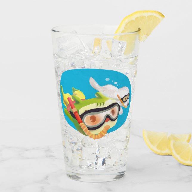 Copo De Pint Amor subaquático (Gelo traseiro)