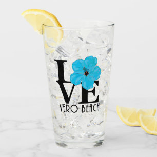Copo De Pint AMOR Vero Beach Blue Hibiscus