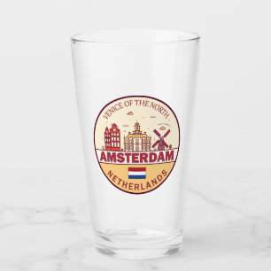 Copo De Pint Amsterdam Netherlands Skyline Emblem