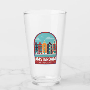 Copo De Pint Amsterdam Netherlands Viagem Art Vintage