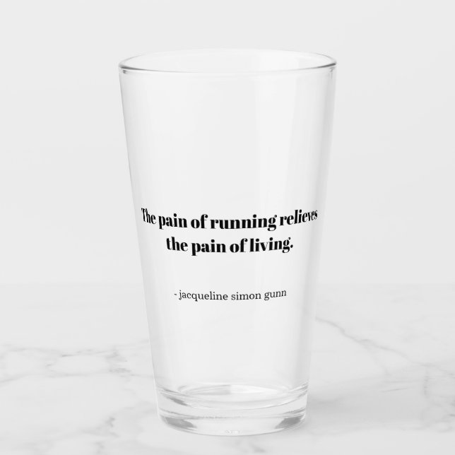 Copo De Pint An inspirational quote for runners (Frente)