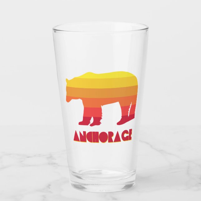 Copo De Pint Anchorage Alaska Rainbow Bear (Frente)