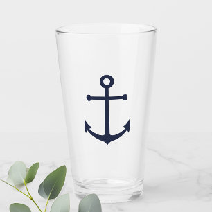 Copo De Pint Âncora Azul Marinho Náutico