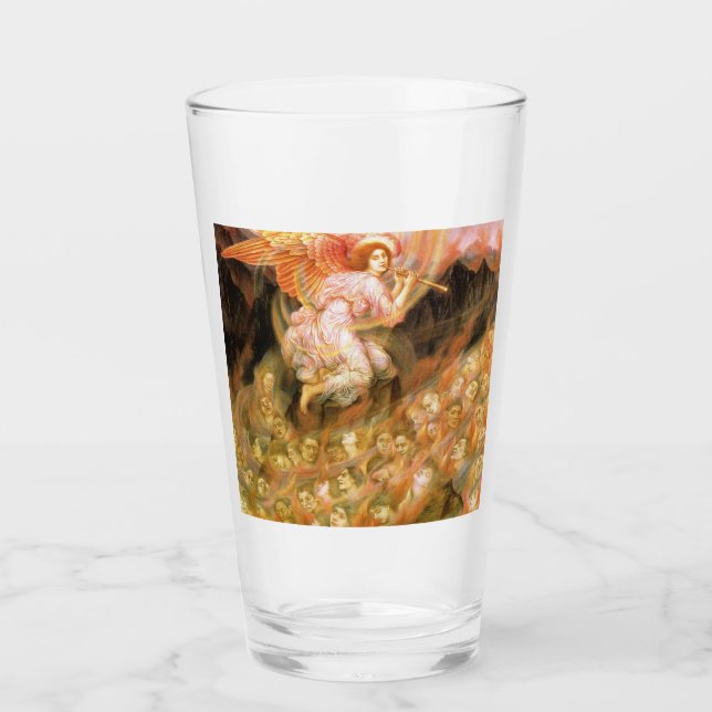 Copo De Pint Angel Piping para as Almas no Inferno (Frente)
