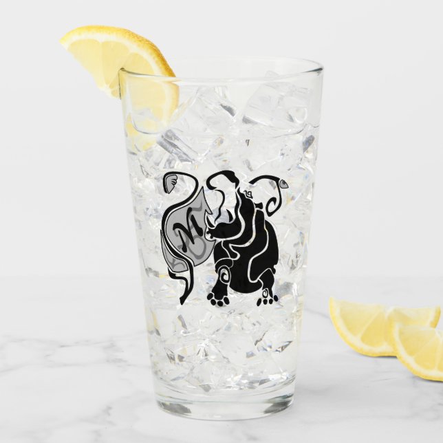 Copo De Pint Angry Hippo Monograma (Gelo frontal)