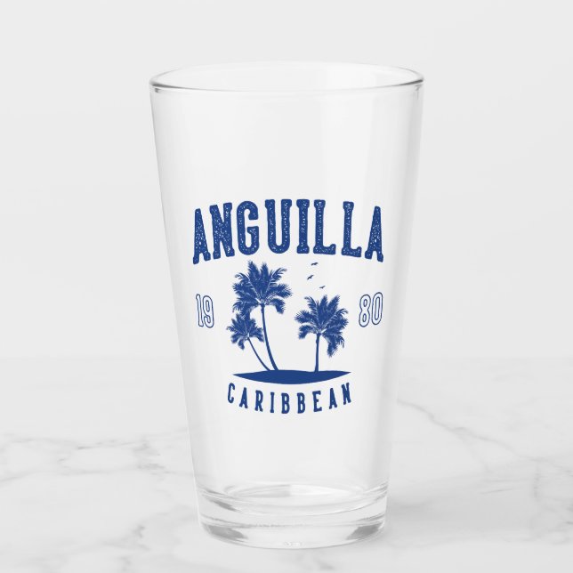 Copo De Pint Anguilla Caribbean Palm Tree 1980 (Frente)