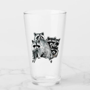 Copo De Pint Animal da família de guaxinim-cáustica