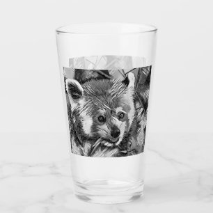 Copo De Pint AnimalArtBW_RedPanda_003