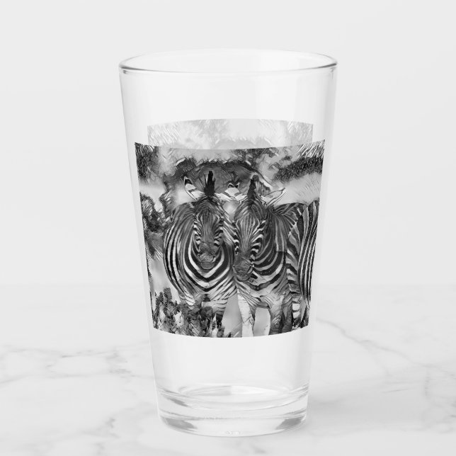 Copo De Pint AnimalArtBW_Zebra_012 (Frente)