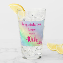 Copo De Pint Aniversário de 40 anos personalizado e bonito