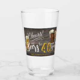 Copo De Pint aniversário de 40 anos, Saúde e Cervejas,Favor do 