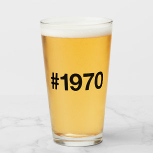 Copo De Pint Aniversário de aniversário de 53 anos da Hashtag 1