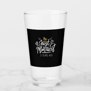 Copo De Pint Aniversário de Casamento de 5