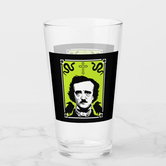 Copo De Pint Aniversário de Edgar Allan Poe 19 de janeiro (Frente)
