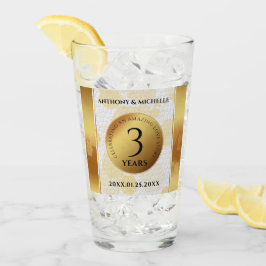 Copo De Pint Aniversário do Casamento de Couro do Elegante