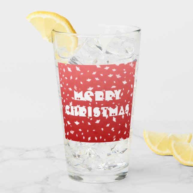 Copo De Pint Anjos de Natal (Gelo frontal)