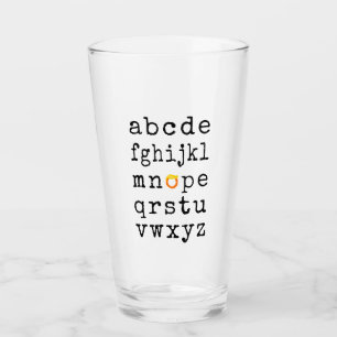 Copo De Pint Anti-Trump Alphabet - Nope V