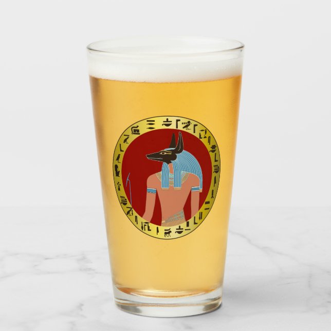 Copo De Pint Anubis, Deus Egípcio (Frente (Preenchido))