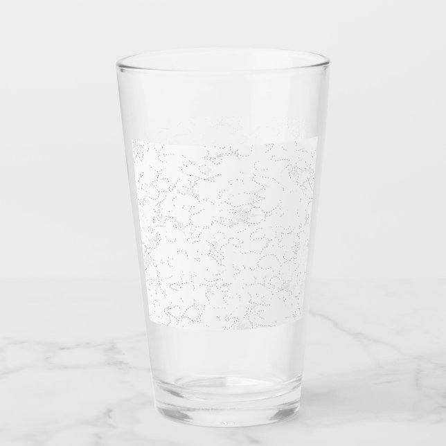 Copo De Pint Anúncio de Graduação Branco Elegante (Frente)