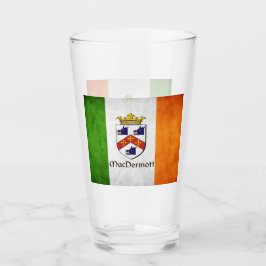 Copo De Pint Apelido MacDermott na Irish Flag