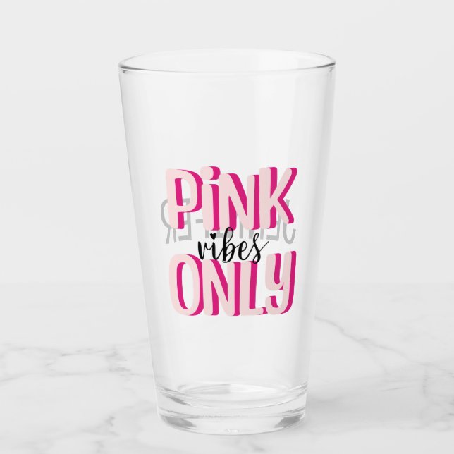 Copo De Pint Apenas frascos rosa (Frente)