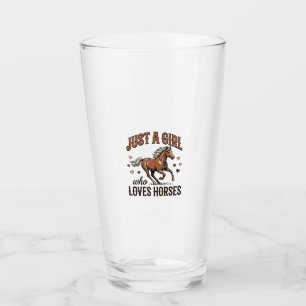 Copo De Pint Apenas Uma Garota Que Ama Cavalos Camisa Vintage D
