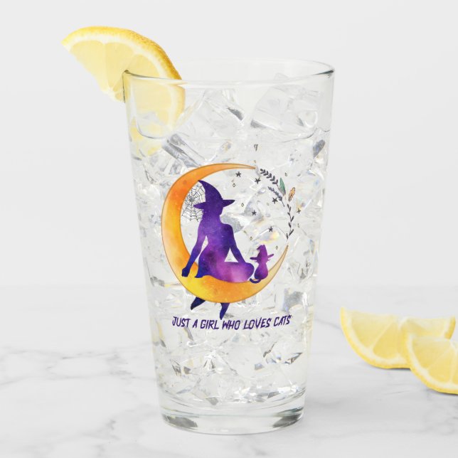 Copo De Pint Apenas Uma Menina Que Ama Gato (Gelo frontal)