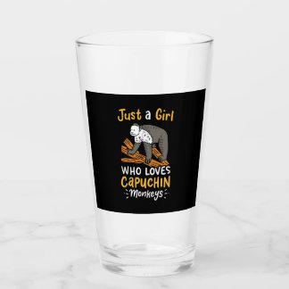 Copo De Pint Apenas Uma Menina Que Ama Macacos Capuchim