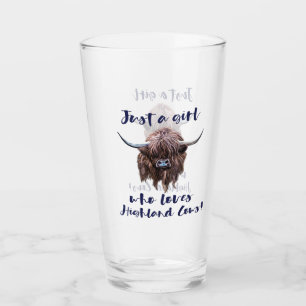 Copo De Pint Apenas uma menina que ame montanhas escocesas